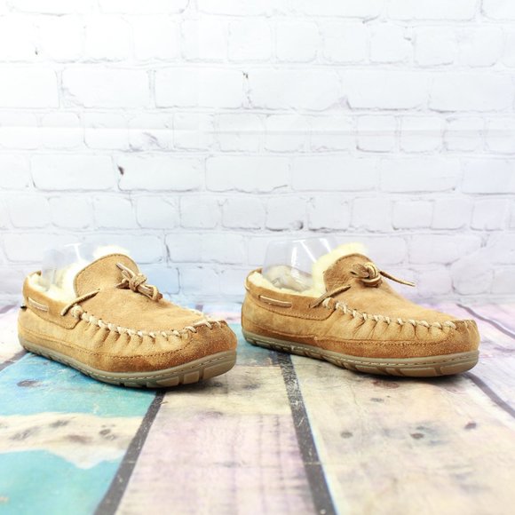 LL BEAN Lined Wicked Good Moc Slippers Size 7 M - Picture 3 of 9